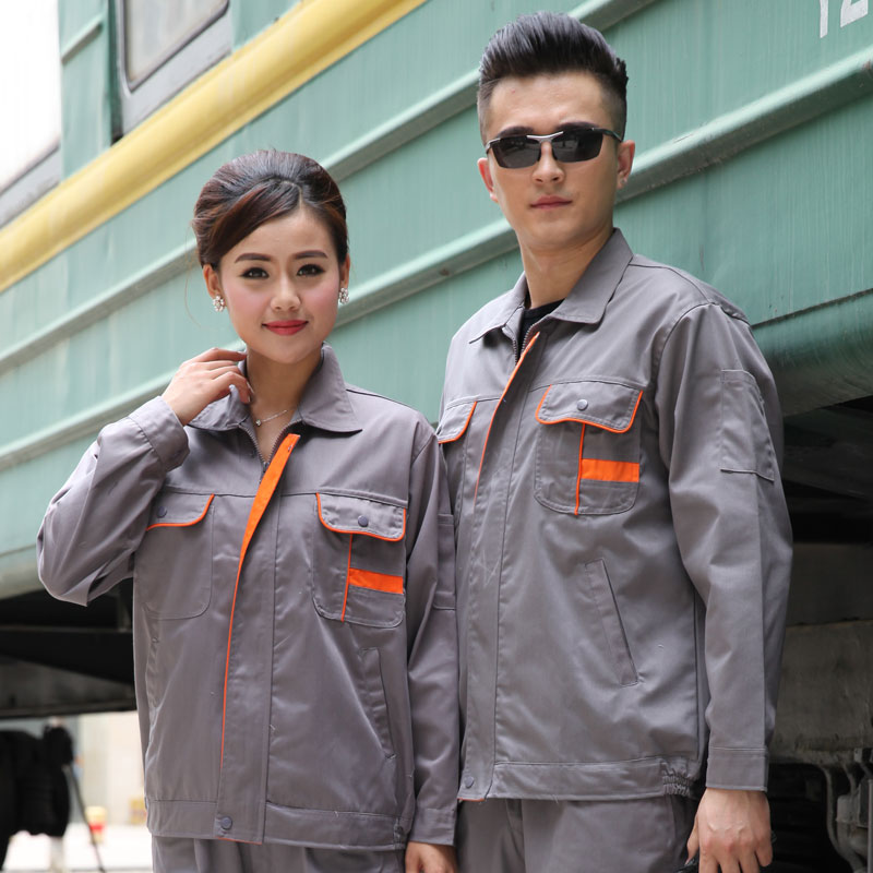 春秋長袖工作服套裝 男士汽修維修、工廠車間與工地工裝的定制良選